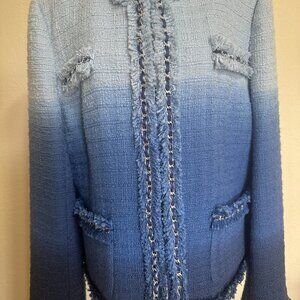 Boston Proper, Vintage jacket, Two tone blue, Size 16